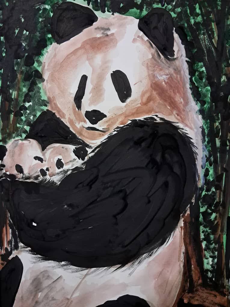 Panda and baby panda